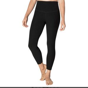 BeyondYoga Spacedye Caught in the Midi with You - size S - black NWOT
